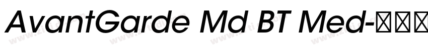 AvantGarde Md BT Med字体转换
